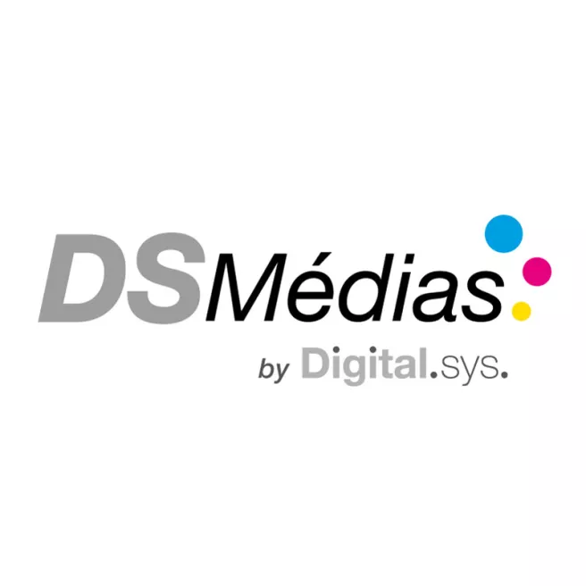 DS Medias - Vinyle autocollant monomère blanc brillant avec colle grise à canaux d'air Easy Bond